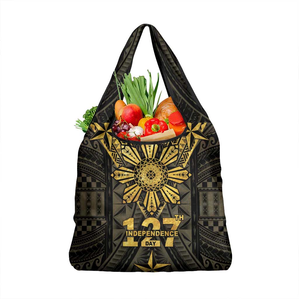 Philippines Independence Day Grocery Bag Filipinos Sun Star Tribal