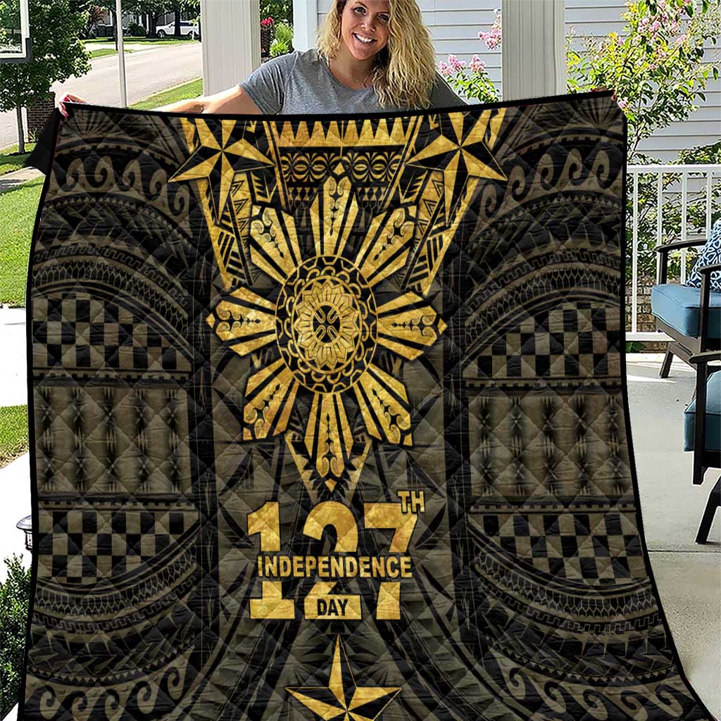 Philippines Independence Day Quilt Filipinos Sun Star Tribal
