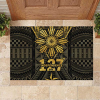 Philippines Independence Day Rubber Doormat Filipinos Sun Star Tribal