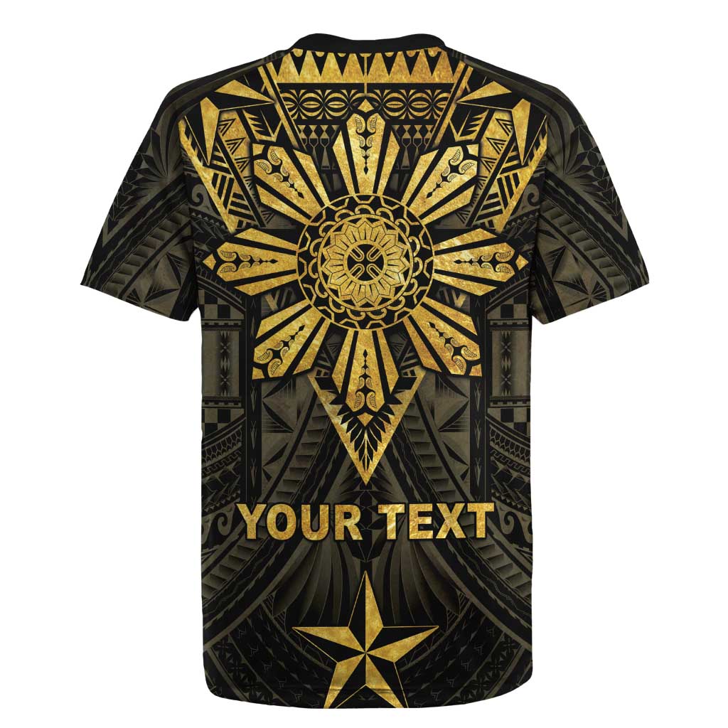 Personalised Philippines Independence Day Rugby Jersey Filipinos Sun Star Tribal