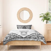 Kiribati Gospel Day Bedding Set Coat Of Arms Polynesian Pattern