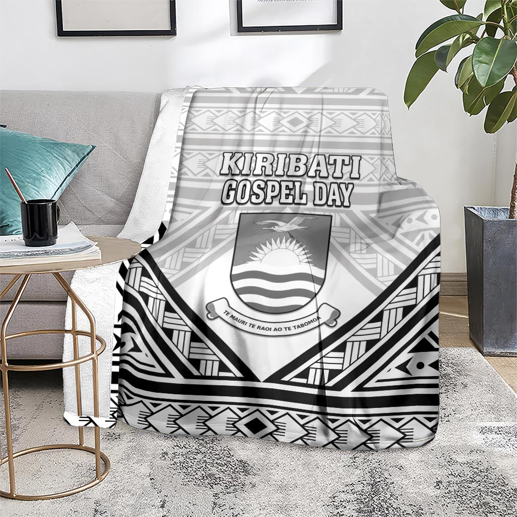 Kiribati Gospel Day Blanket Coat Of Arms Polynesian Pattern