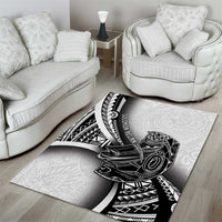 Solomon Islands Nguzunguzu Area Rug Polynesian Tribal Pattern