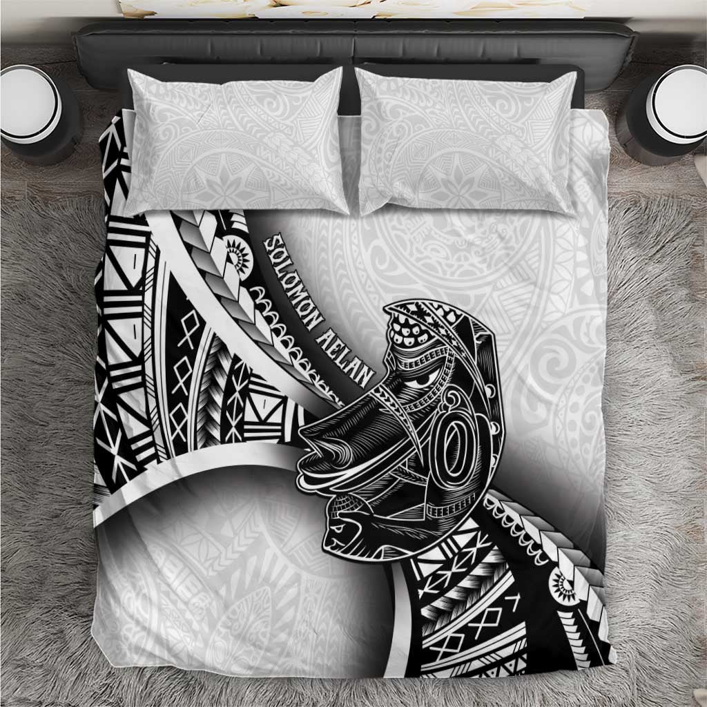 Solomon Islands Nguzunguzu Bedding Set Polynesian Tribal Pattern