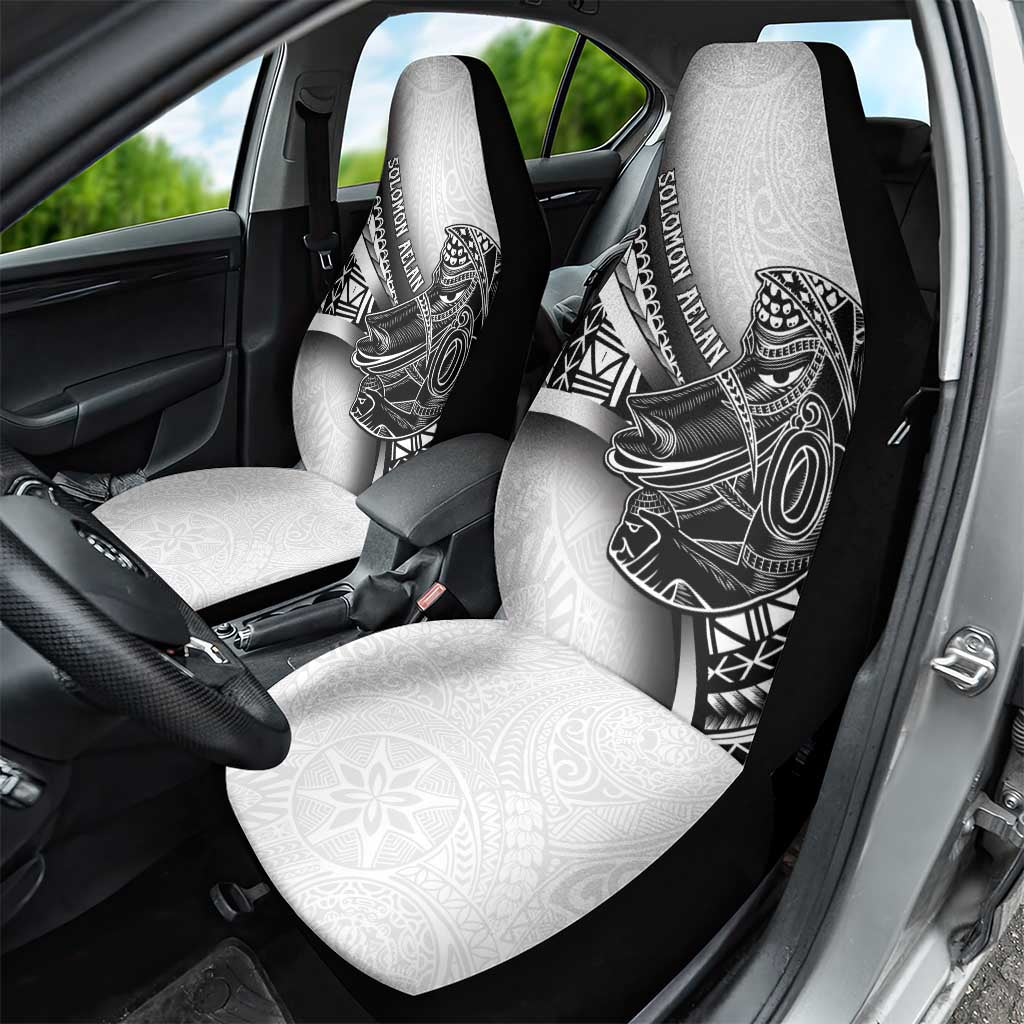 Solomon Islands Nguzunguzu Car Seat Cover Polynesian Tribal Pattern
