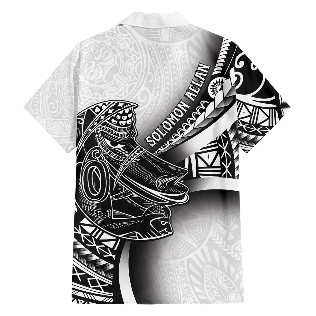 Solomon Islands Nguzunguzu Family Matching Long Sleeve Bodycon Dress and Hawaiian Shirt Polynesian Tribal Pattern