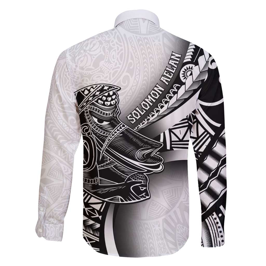 Solomon Islands Nguzunguzu Family Matching Off Shoulder Short Dress and Hawaiian Shirt Polynesian Tribal Pattern