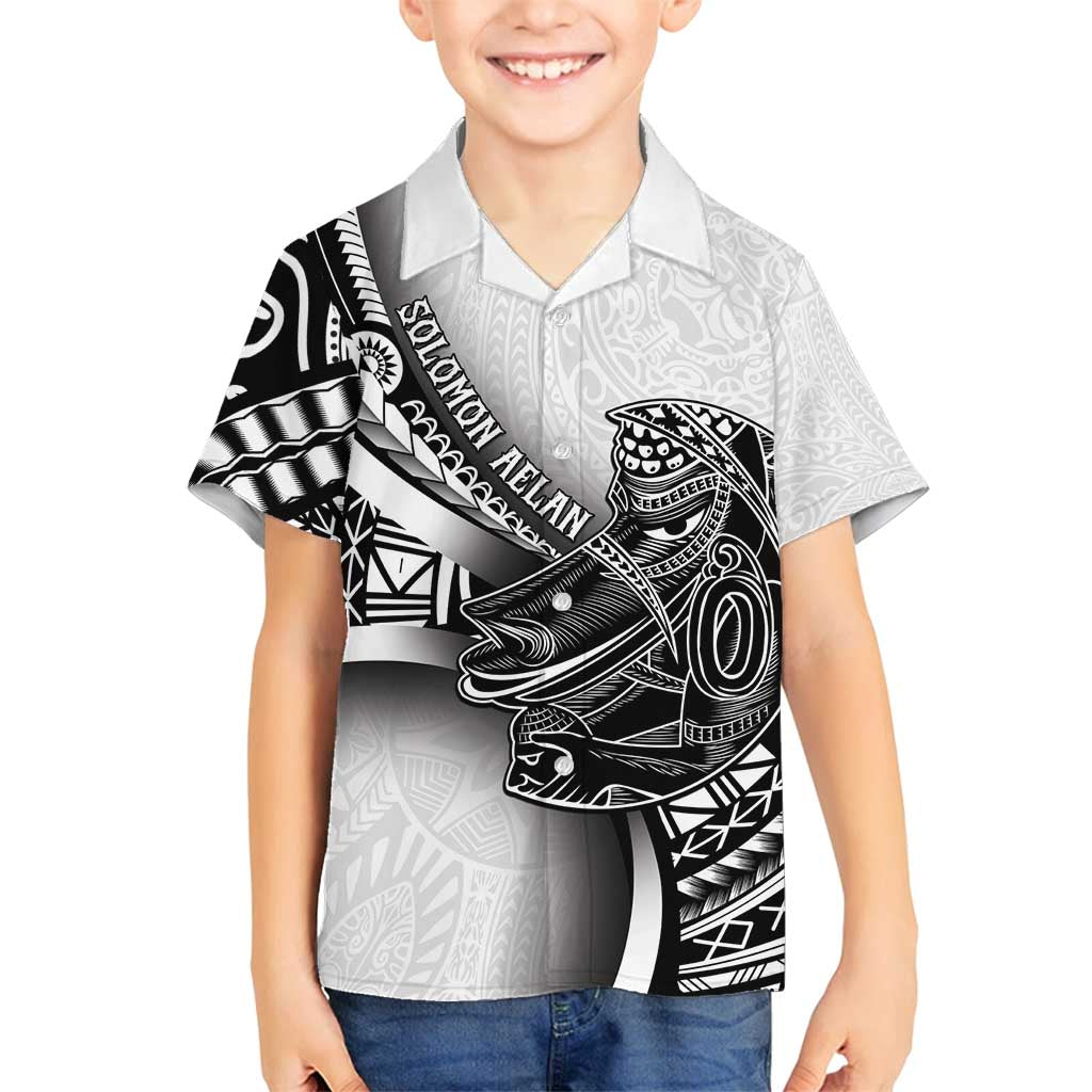 Solomon Islands Nguzunguzu Family Matching Puletasi and Hawaiian Shirt Polynesian Tribal Pattern