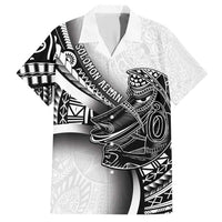 Solomon Islands Nguzunguzu Family Matching Short Sleeve Bodycon Dress and Hawaiian Shirt Polynesian Tribal Pattern