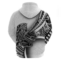 Solomon Islands Nguzunguzu Hoodie Polynesian Tribal Pattern