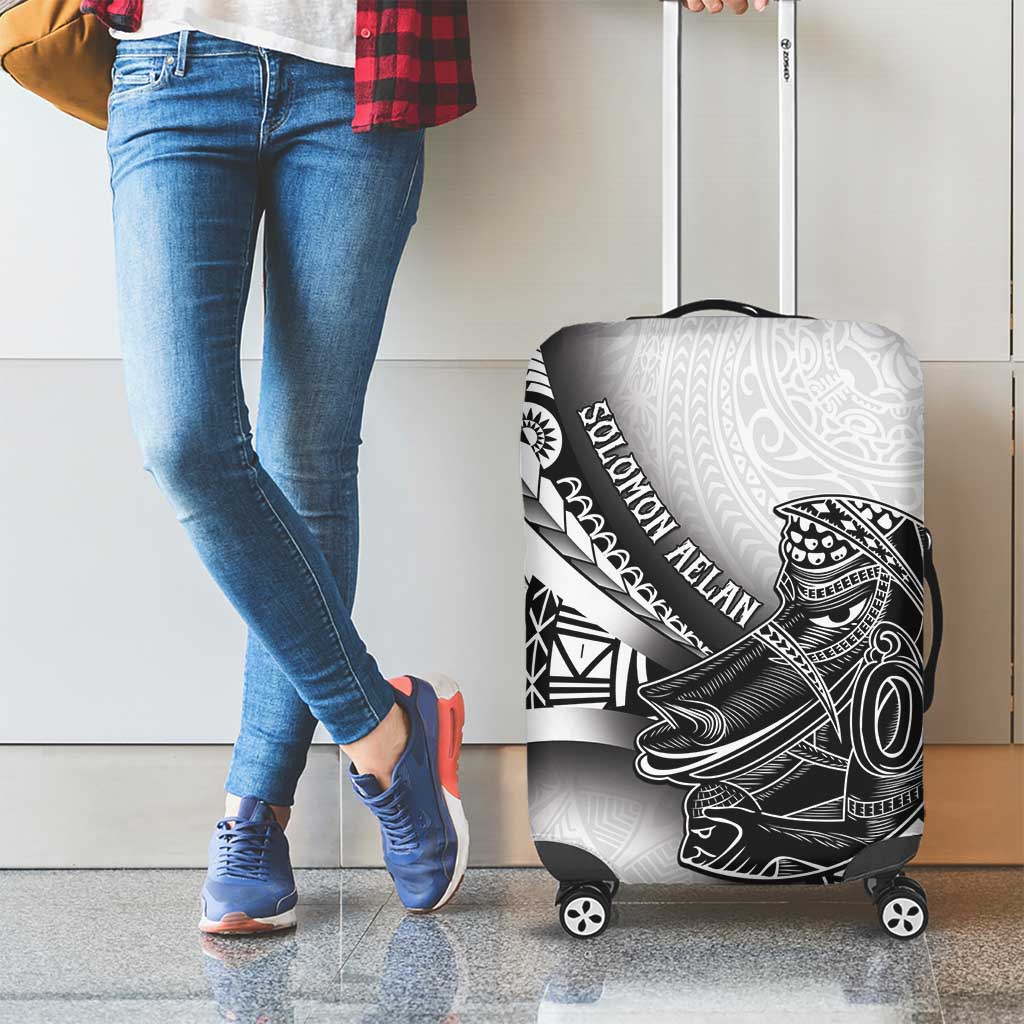 Solomon Islands Nguzunguzu Luggage Cover Polynesian Tribal Pattern
