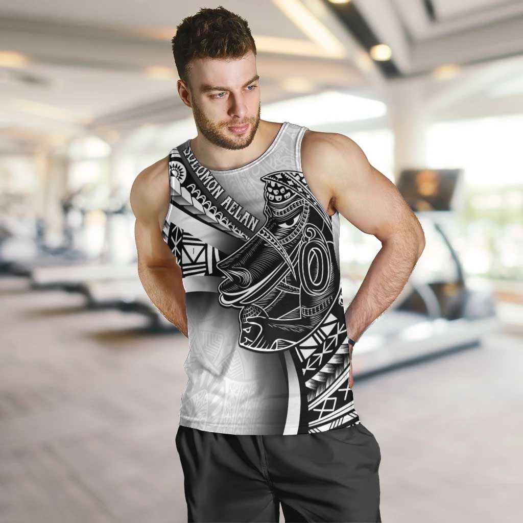 Solomon Islands Nguzunguzu Men Tank Top Polynesian Tribal Pattern