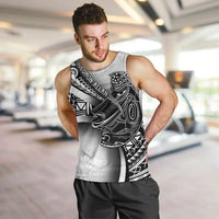 Solomon Islands Nguzunguzu Men Tank Top Polynesian Tribal Pattern