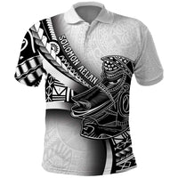Solomon Islands Nguzunguzu Polo Shirt Polynesian Tribal Pattern