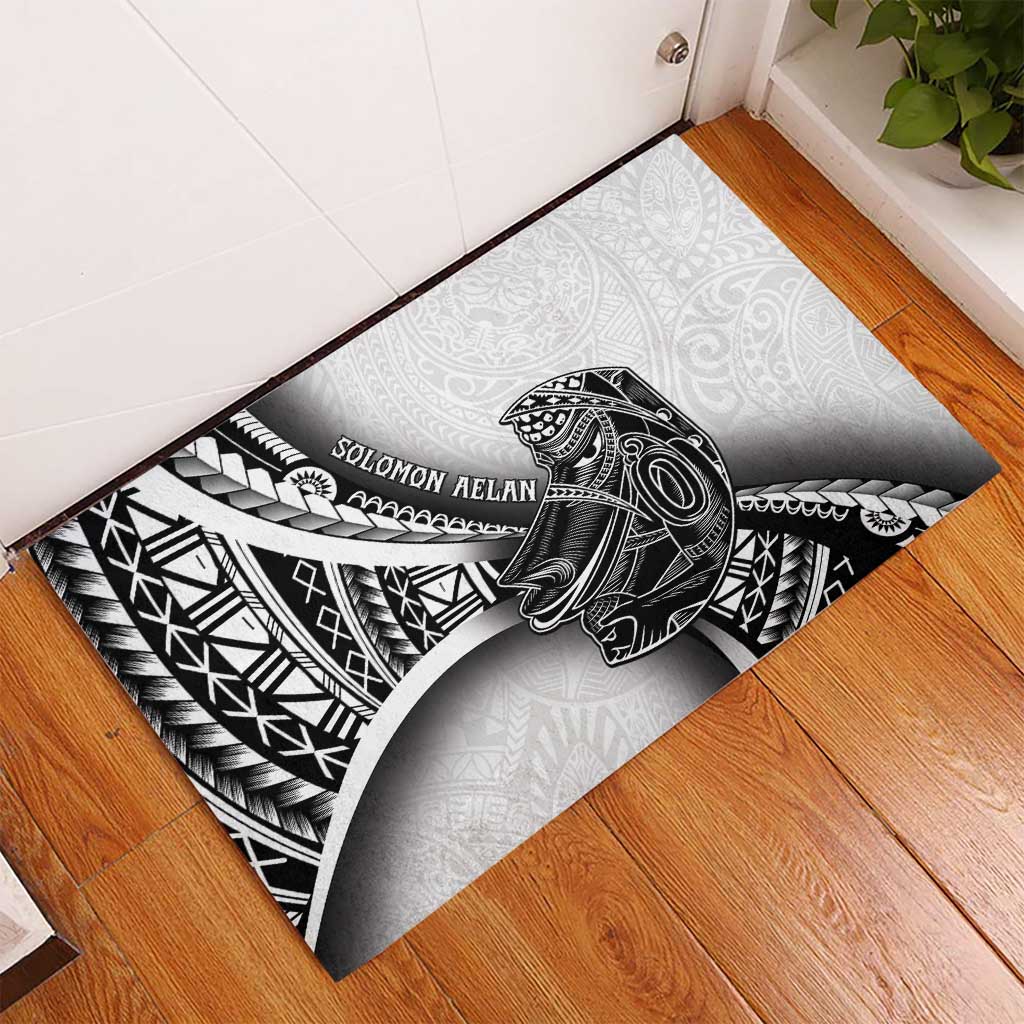 Solomon Islands Nguzunguzu Rubber Doormat Polynesian Tribal Pattern