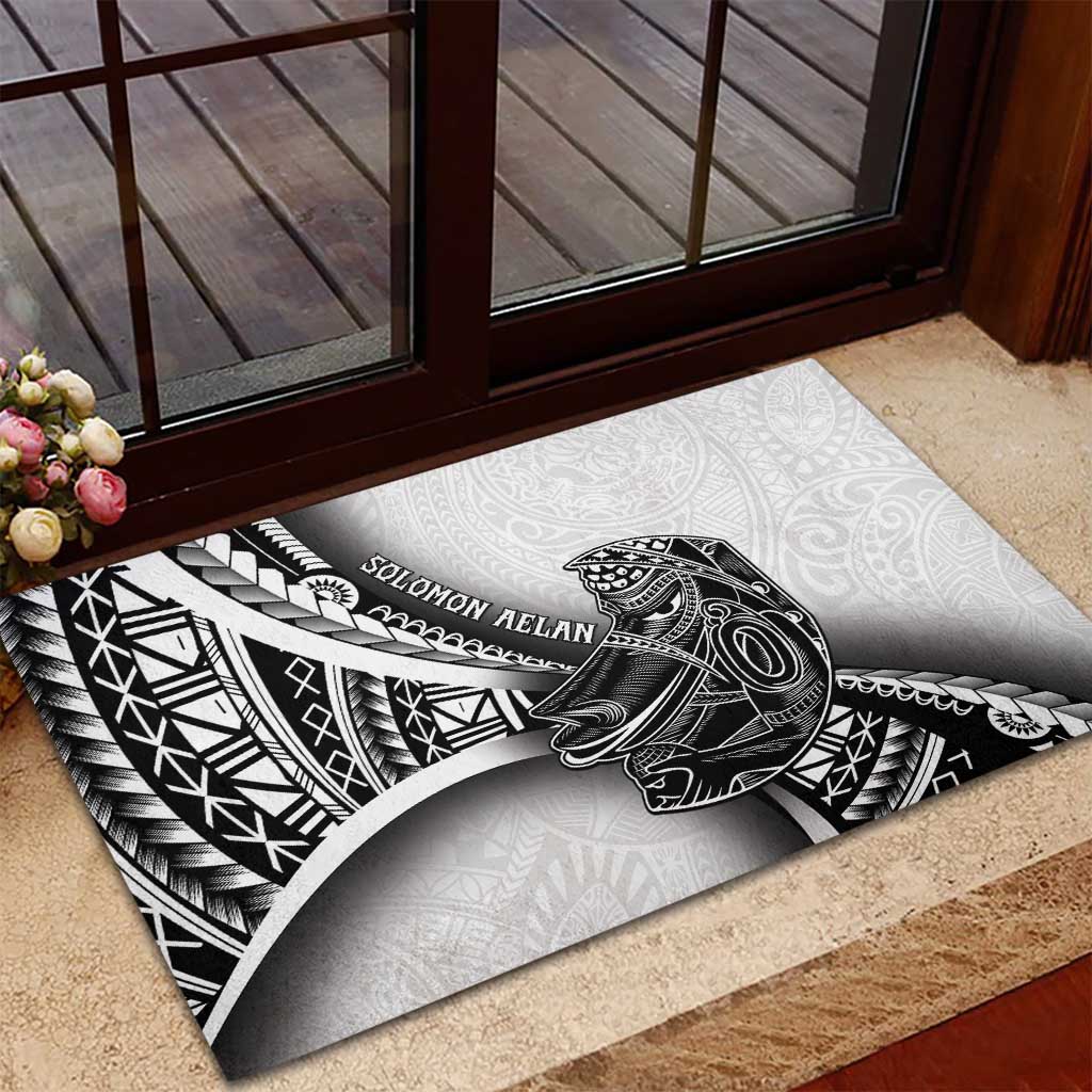 Solomon Islands Nguzunguzu Rubber Doormat Polynesian Tribal Pattern