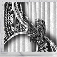 Solomon Islands Nguzunguzu Shower Curtain Polynesian Tribal Pattern