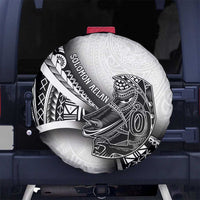 Solomon Islands Nguzunguzu Spare Tire Cover Polynesian Tribal Pattern