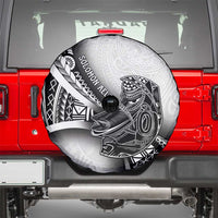 Solomon Islands Nguzunguzu Spare Tire Cover Polynesian Tribal Pattern