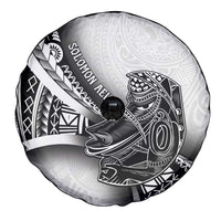 Solomon Islands Nguzunguzu Spare Tire Cover Polynesian Tribal Pattern