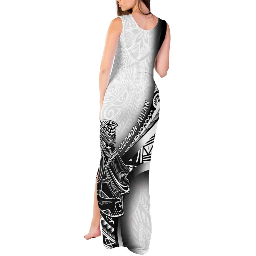 Solomon Islands Nguzunguzu Tank Maxi Dress Polynesian Tribal Pattern