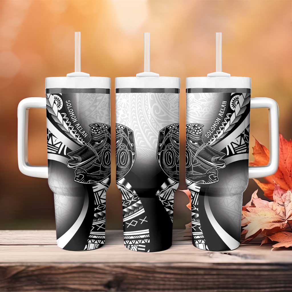 Solomon Islands Nguzunguzu Tumbler With Handle Polynesian Tribal Pattern