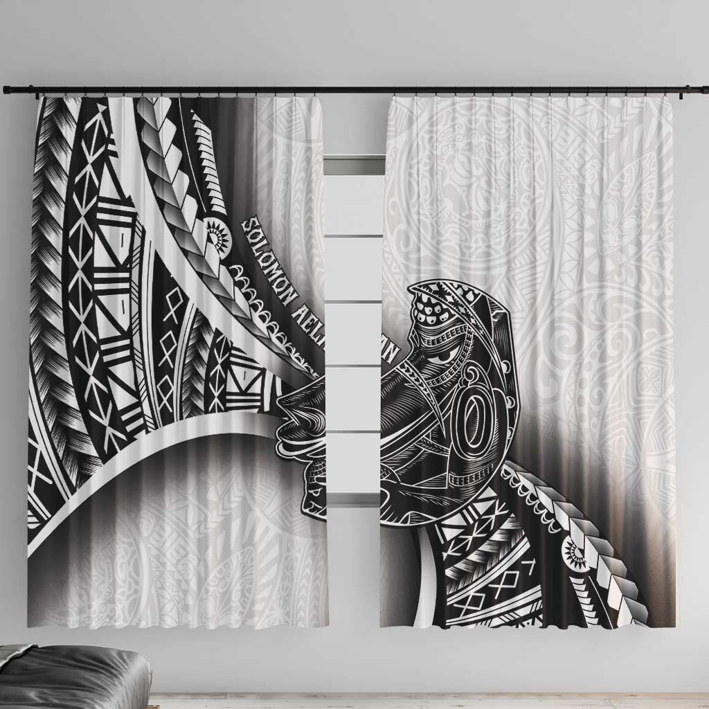 Solomon Islands Nguzunguzu Window Curtain Polynesian Tribal Pattern