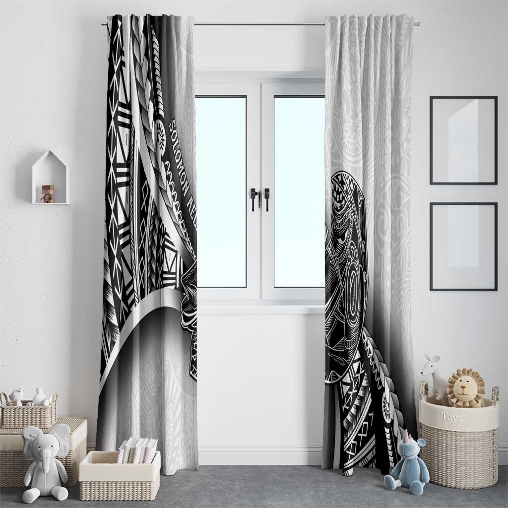 Solomon Islands Nguzunguzu Window Curtain Polynesian Tribal Pattern