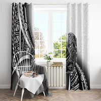 Solomon Islands Nguzunguzu Window Curtain Polynesian Tribal Pattern