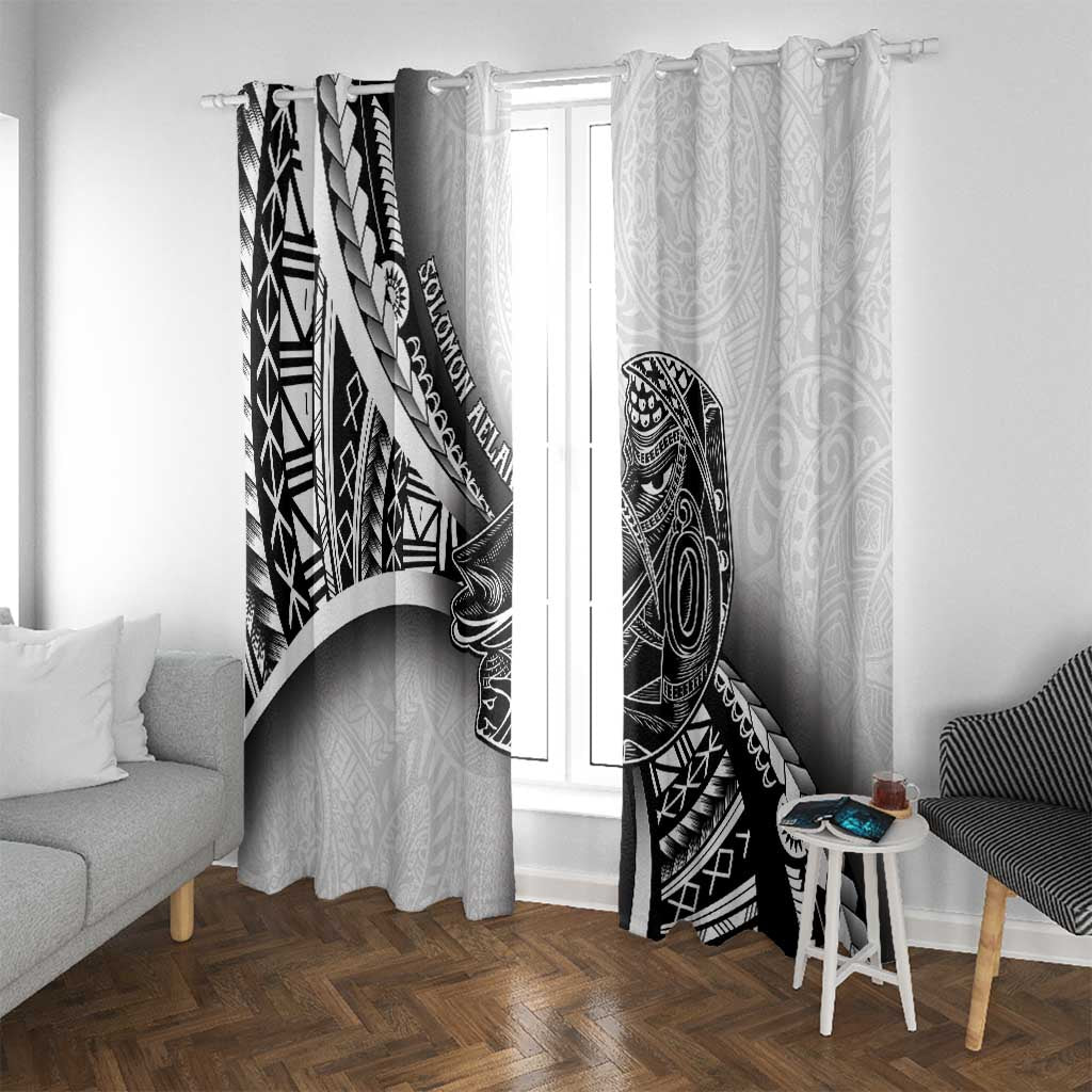 Solomon Islands Nguzunguzu Window Curtain Polynesian Tribal Pattern