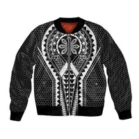 Philippines Batok Tribal Inspired Tattoo Black Bomber Jacket LT05 Unisex Black - Polynesian Pride