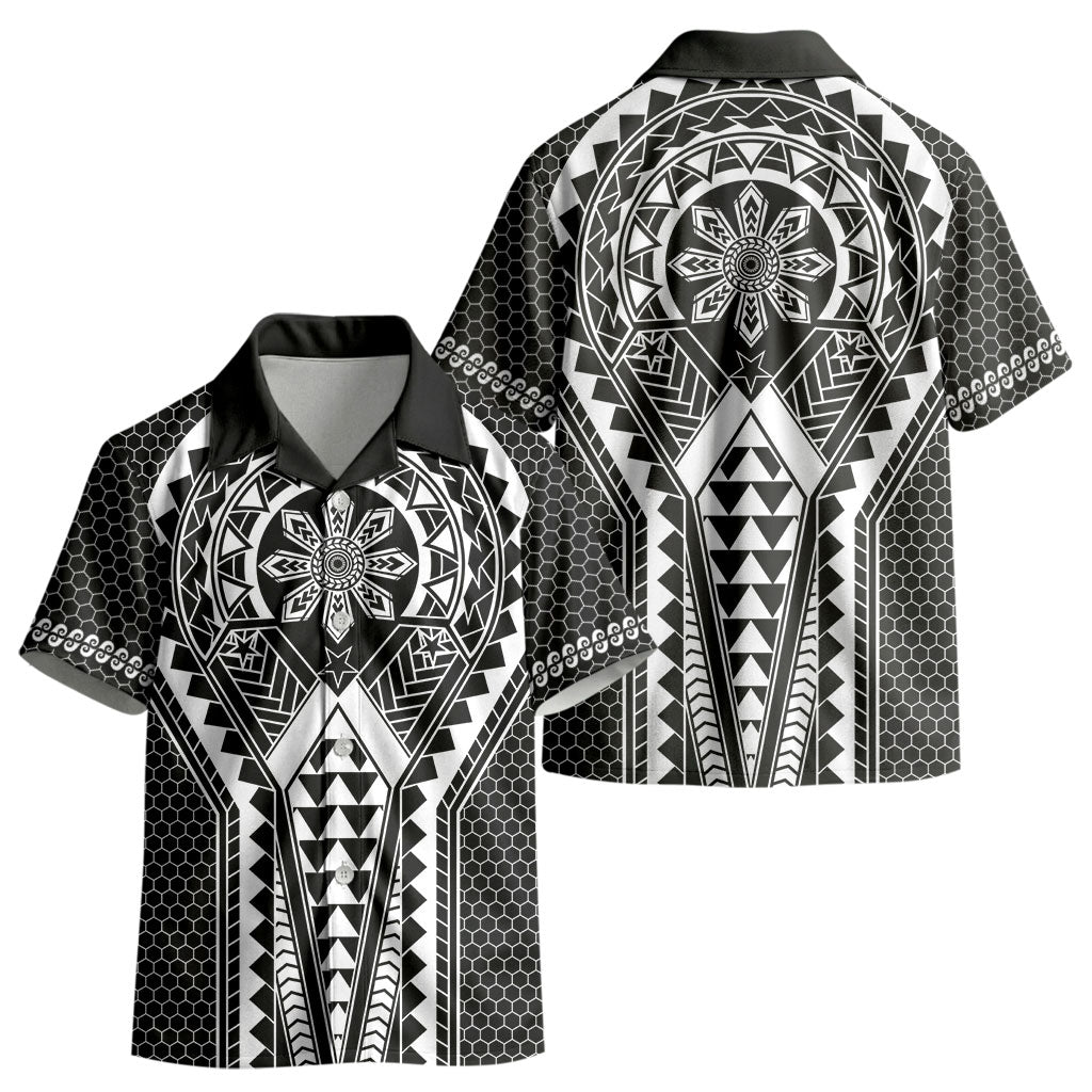 Philippines Batok Tribal Inspired Tattoo Black Kid Hawaiian Shirt LT05 - Polynesian Pride