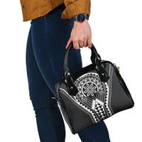 Philippines Batok Tribal Inspired Tattoo Black Shoulder Handbag LT05 - Polynesian Pride