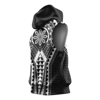 Philippines Batok Tribal Inspired Tattoo Black Sleeveless Hoodie LT05 - Polynesian Pride