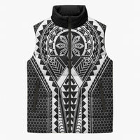 Philippines Batok Tribal Inspired Tattoo Black Sleeveless Puffer Jacket LT05 Unisex Black - Polynesian Pride