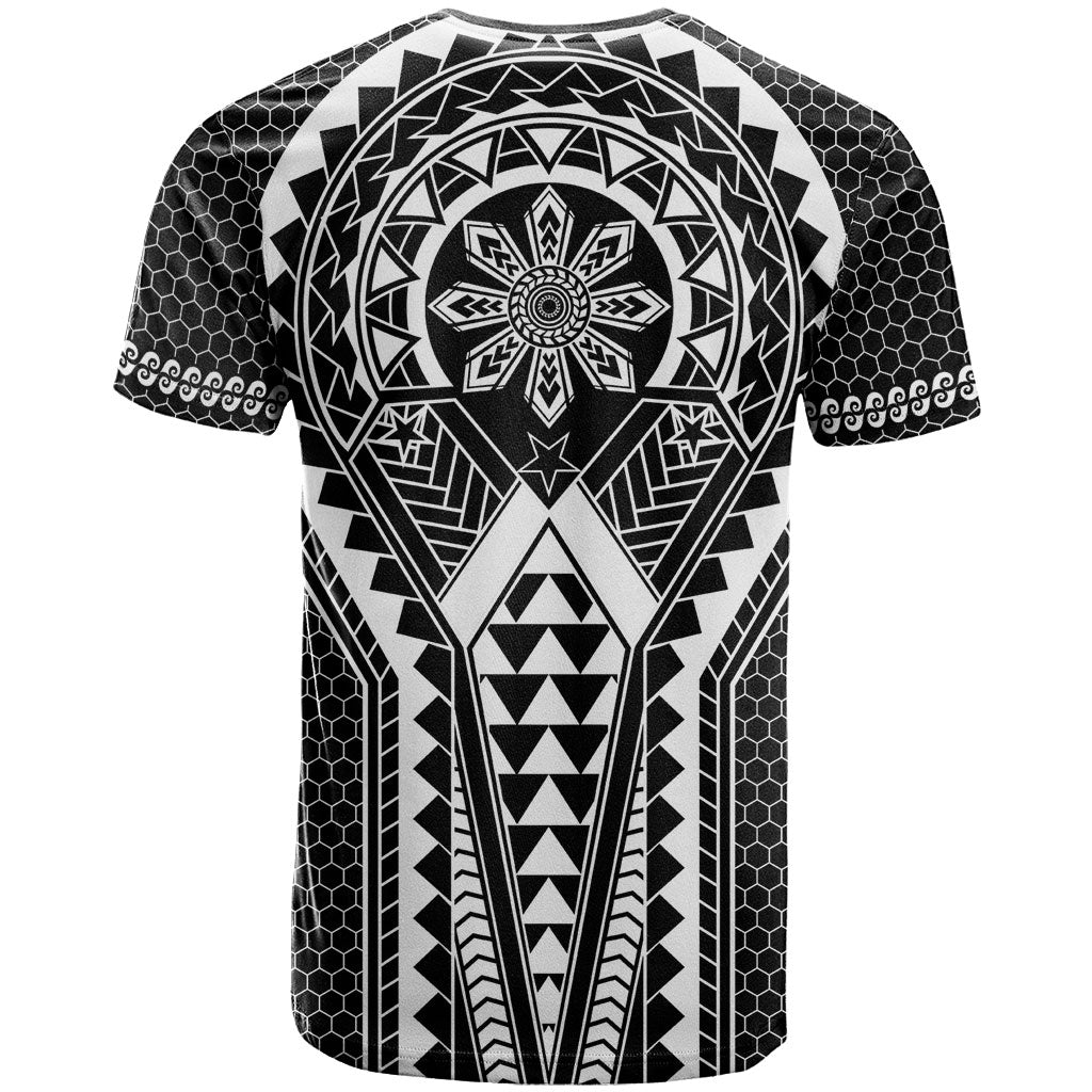 Philippines Batok Tribal Inspired Tattoo Black T Shirt LT05 - Polynesian Pride