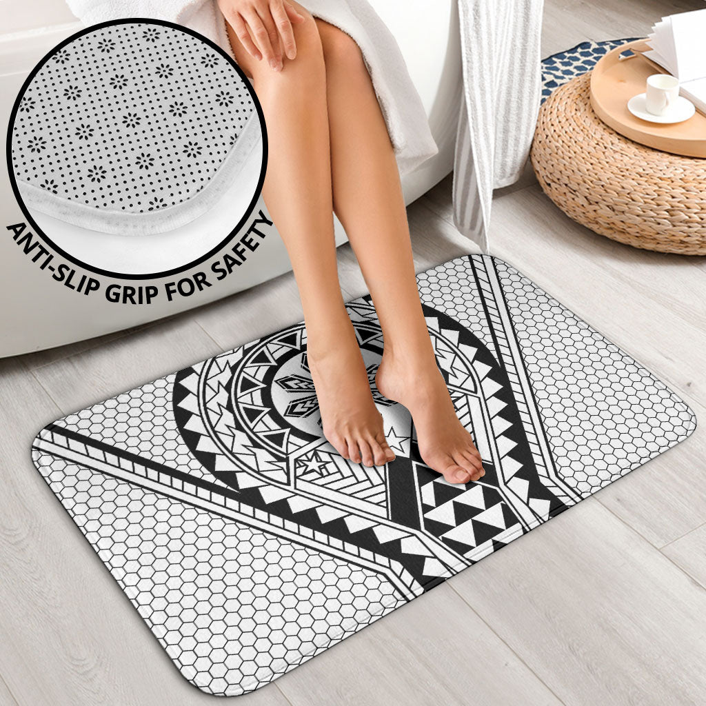 Philippines Batok Tribal Inspired Tattoo White Bathroom Set LT05 - Polynesian Pride
