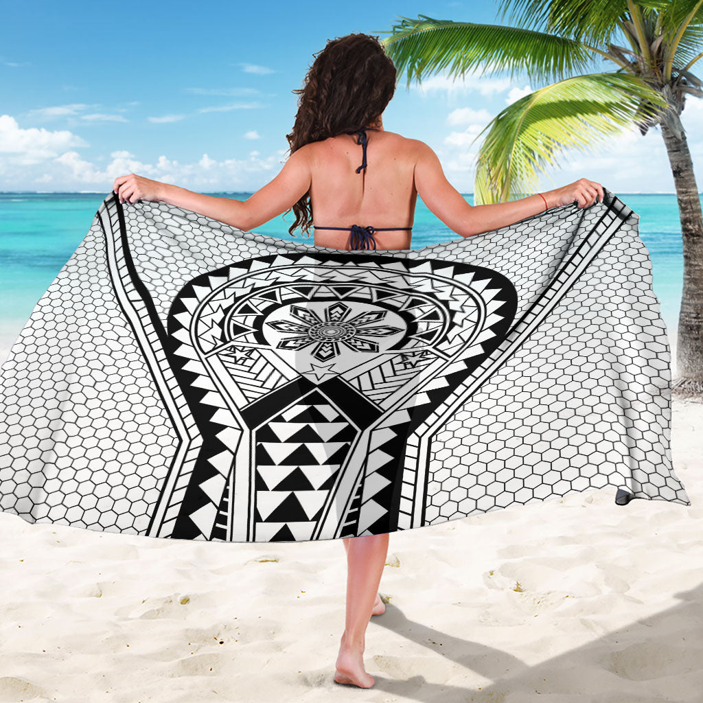 Philippines Batok Tribal Inspired Tattoo White Sarong LT05 - Polynesian Pride