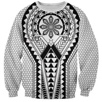 Philippines Batok Tribal Inspired Tattoo White Sweatshirt LT05 Unisex White - Polynesian Pride