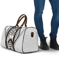 Philippines Batok Tribal Inspired Tattoo White Travel Bag LT05 - Polynesian Pride