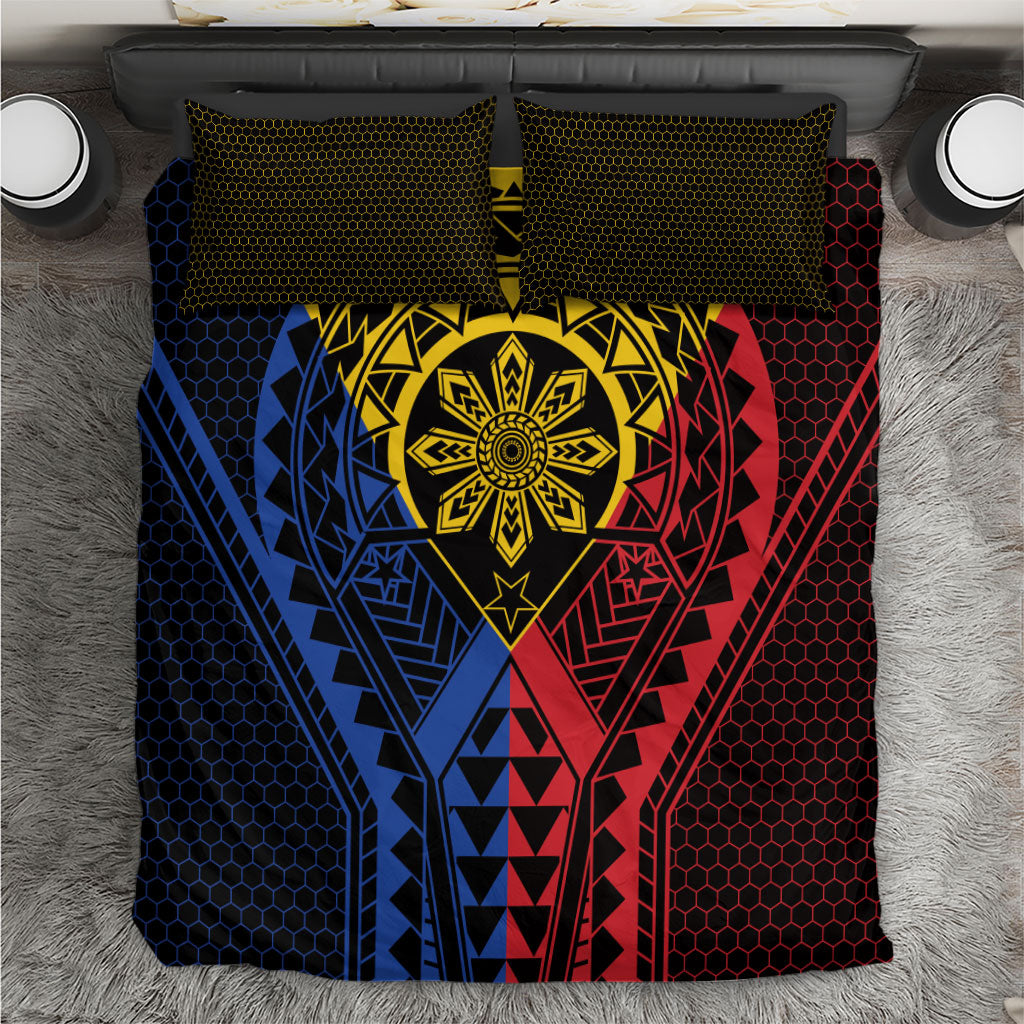 Philippines Batok Tribal Inspired Tattoo Bedding Set LT05 Multicolor - Polynesian Pride