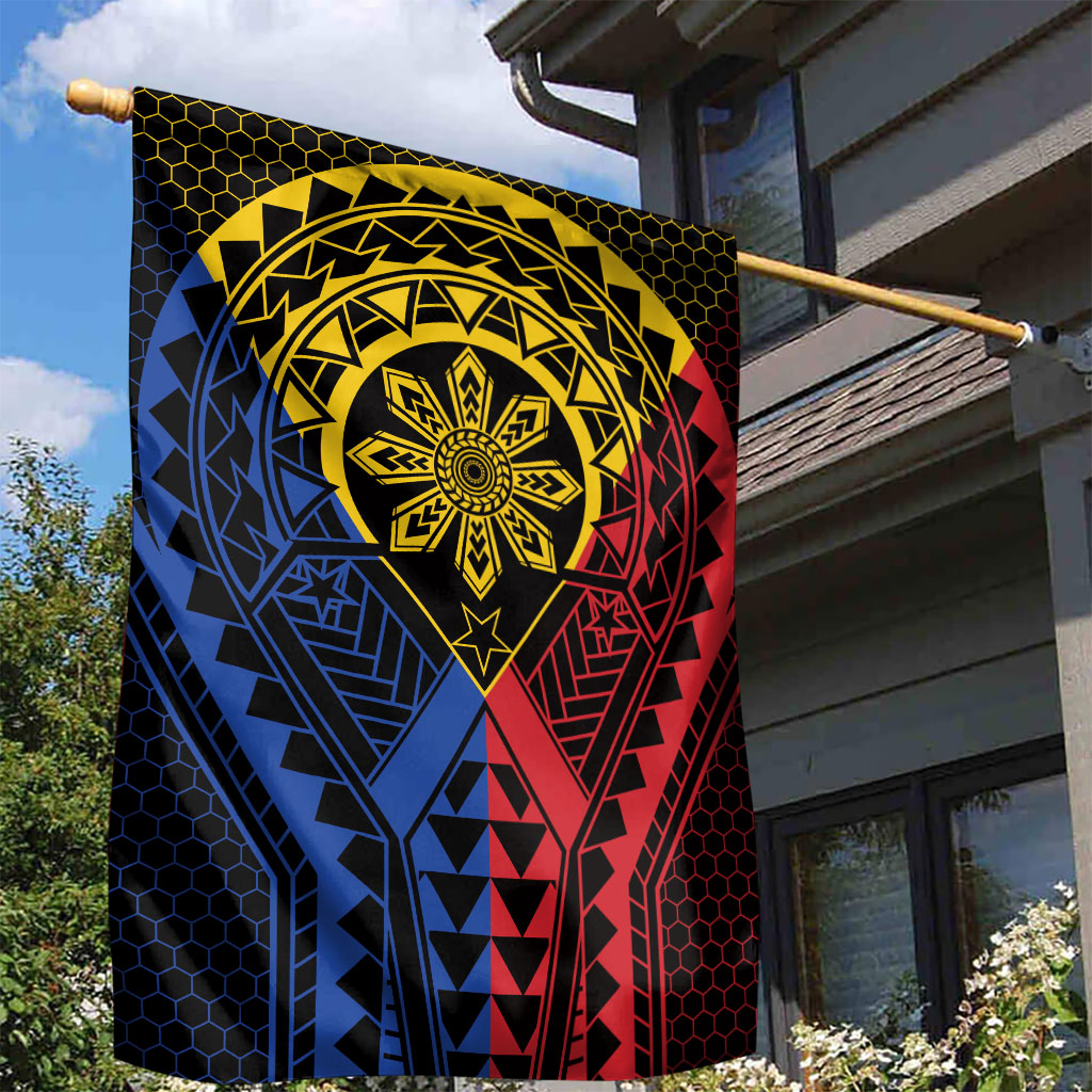 Philippines Batok Tribal Inspired Tattoo Garden Flag LT05 - Polynesian Pride