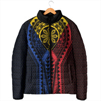 Philippines Batok Tribal Inspired Tattoo Padded Jacket LT05 - Polynesian Pride