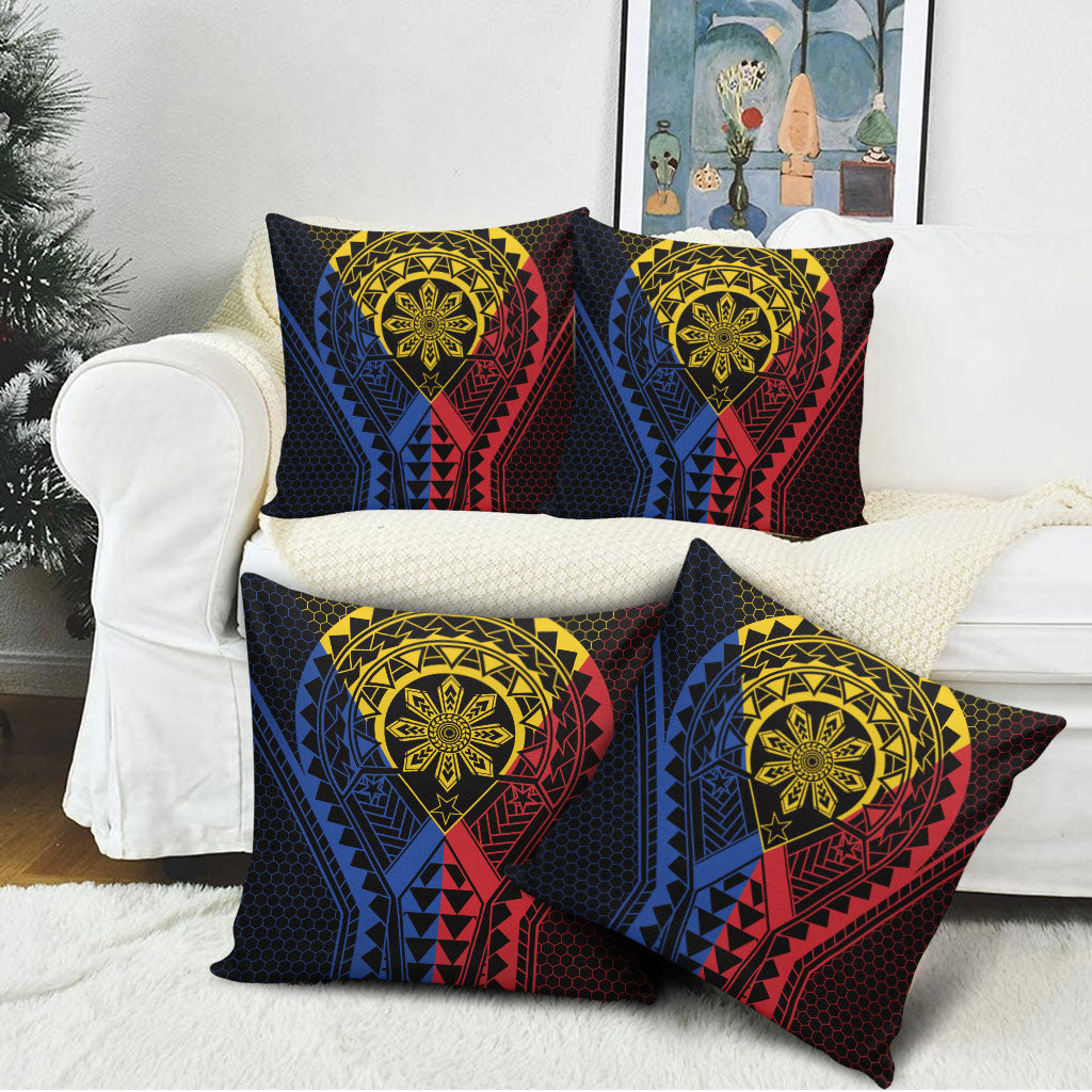 Philippines Batok Tribal Inspired Tattoo Pillow Cover LT05 - Polynesian Pride
