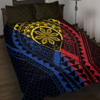 Philippines Batok Tribal Inspired Tattoo Quilt Bed Set LT05 Multicolor - Polynesian Pride