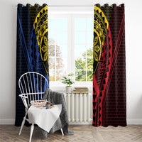 Philippines Batok Tribal Inspired Tattoo Window Curtain LT05 - Polynesian Pride