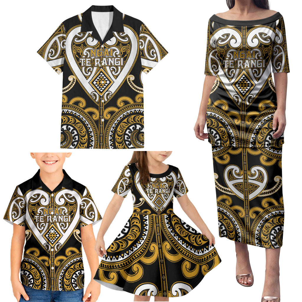 Custom Aotearoa Ngai Te Rangi Family Matching Puletasi and Hawaiian Shirt Maori Tribal Pattern LT05 - Polynesian Pride