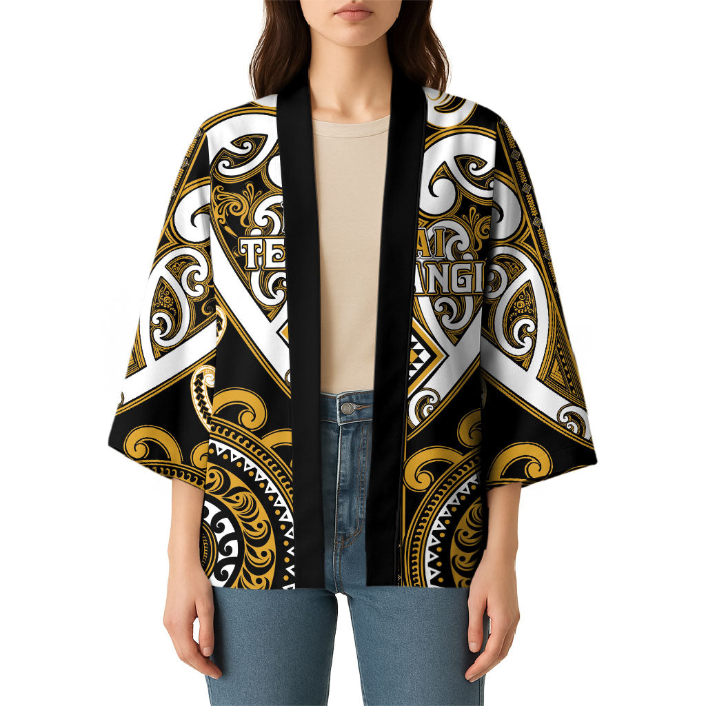 Custom Aotearoa Ngai Te Rangi Kimono Maori Tribal Pattern LT05 - Polynesian Pride