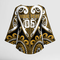 Custom Aotearoa Ngai Te Rangi Kimono Sleeve Blouse Maori Tribal Pattern LT05 - Polynesian Pride