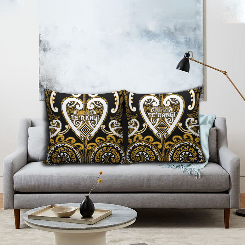 Aotearoa Ngai Te Rangi Pillow Cover Maori Tribal Pattern LT05 - Polynesian Pride